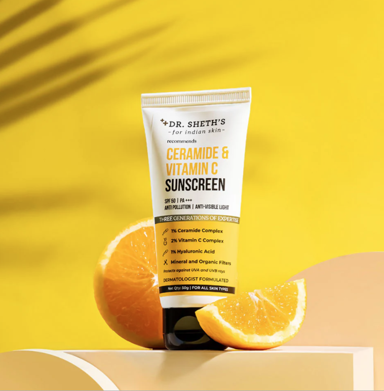 Dr Sheths : Ceramide & Vitamin C Sunscreen - 50gm